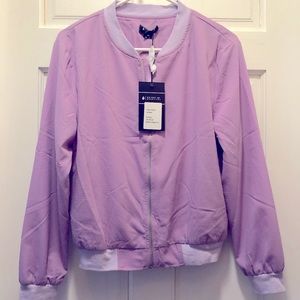 Size XS purple bomber